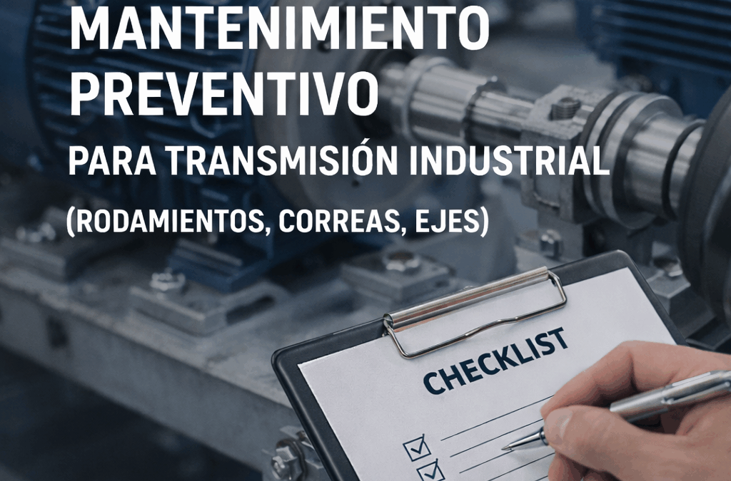 Checklist de mantenimiento preventivo para transmisión industrial: rodamientos, correas y ejes